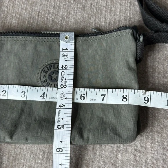 Kipling Olive Green 3 Compartments Inside Crossbody Adjustable Thin Strap - Picture 6 of 6